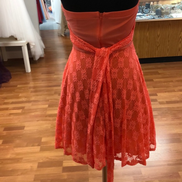 Forever 21 Dresses Peach Prom Dress With Rhinestone Pin Poshmark